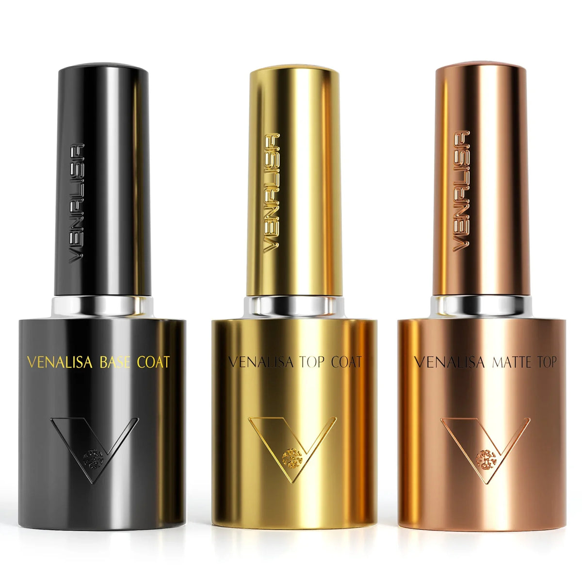 2/3pcs Venalisa Super Glossy Diamond Top Coat 10ml Hema/TPO Free Soak Off UV LED Long Wear Anti-Yellow No-Sticky Matt Top Coat