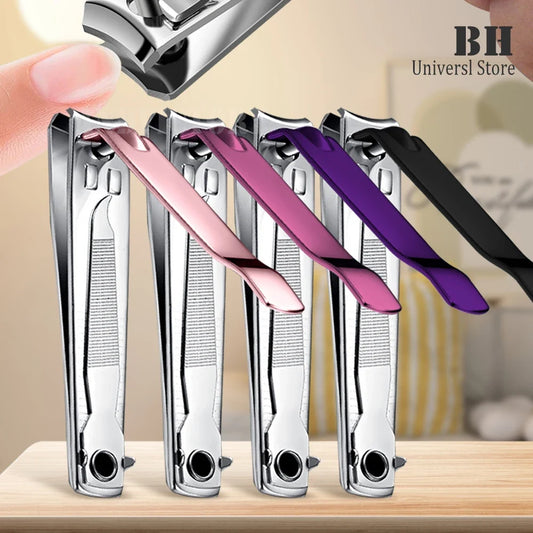 1PC Color Nail Clippers Stainless Steel Nail Cutter Thick Scissor Plier Toenail Fingernail Professional Manicure Trimmer NailArt