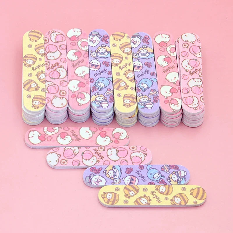 5/10Pcs/Lot Mini Nail Files Professional Material Nails Double Sided Plastic Pedicure Manicure Buffing Polishing Beautiful Tools