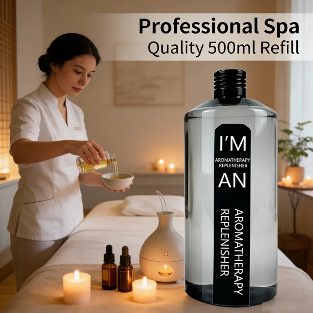 500ML Ritz Carlton Marriott Hilton Fireless Fragranc Oil for Home Hotel Car Reed Diffuser Aromatherapy Replenisher Essential Oil