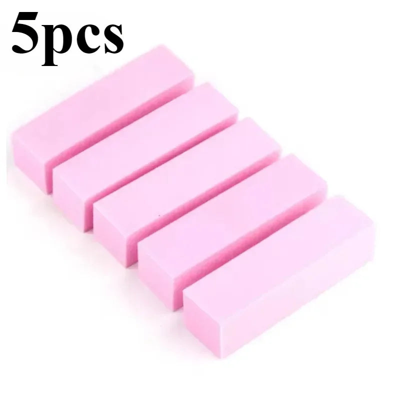 5/10/15/20Pcs Nail Buffer Professional Nail File Polisher Block Manicure Pedicure Files Sanding Polishing Sponge Nail Art tools