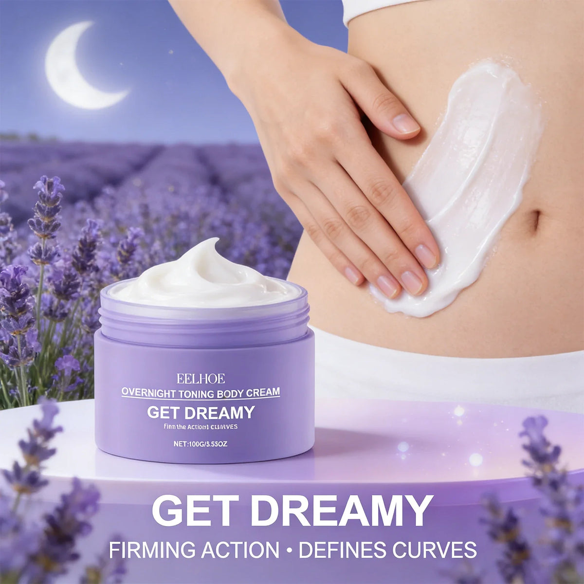 EELHOE Toning Body Cream Collagen Firming Lifting Skin Tightening Reduce Cellulite Fat Body Shaping Moisturizing Massage Cream