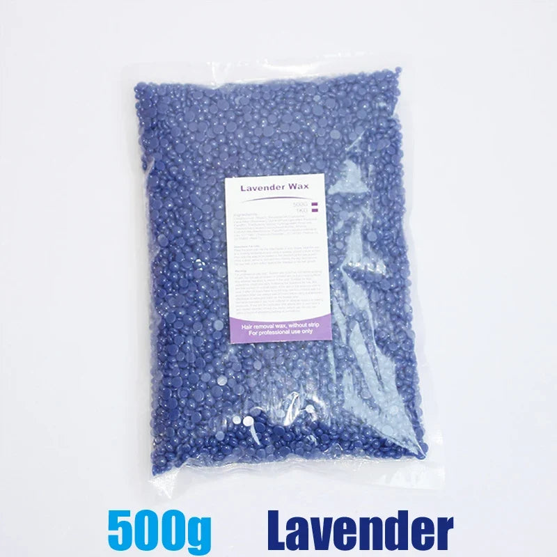 500g/200g/50g Hard Wax Beans For Body Hair Removal Versatile Painless Wax Warmer Waxing Beans for Wax Heater Machine Unisex