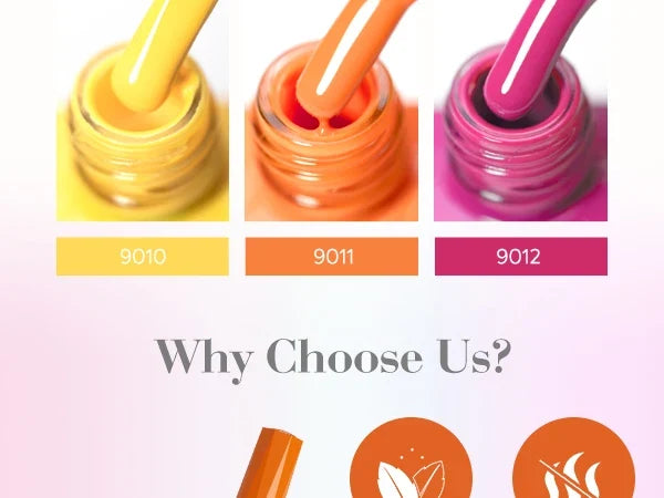 CANNI Nail Gel Polish Set Upgraded HEMA FREE Summer Nails Smooth Texture Ultra Gloss Top Coat Pigmented Gel Soak off UV LED Gel