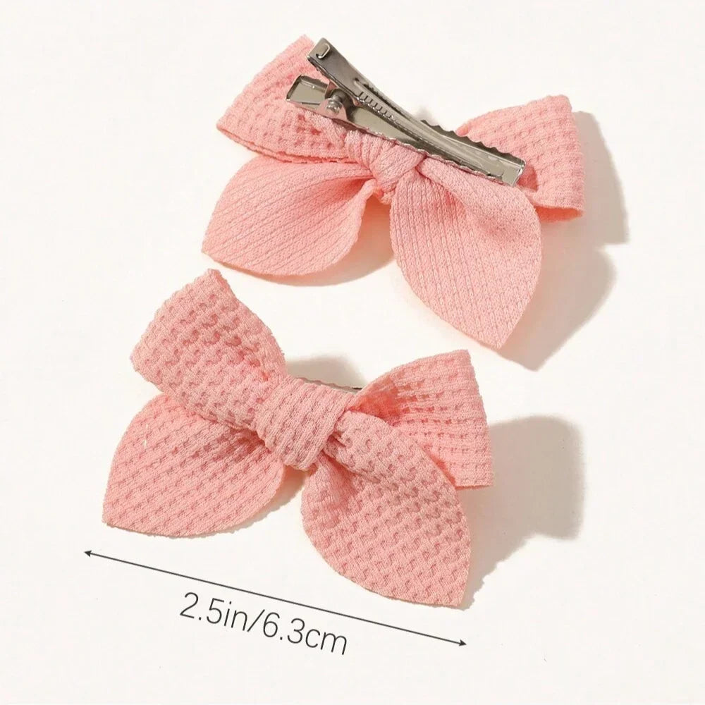 Candy Color Ribbon Hair Bows Clips Set for Baby Girls 10/20pcs 2.5'' Cute Handmade Hairpin Barrettes Kids Hair Accessories