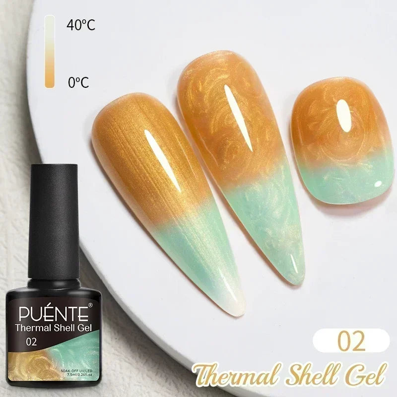 7.5ML Aurora Starlit Cat Eye Gel Nail Polish Rainbow Glitter Galaxy Cat Magnetic Nail Art Gel Soak Off UV Semi-Permanent Varnish