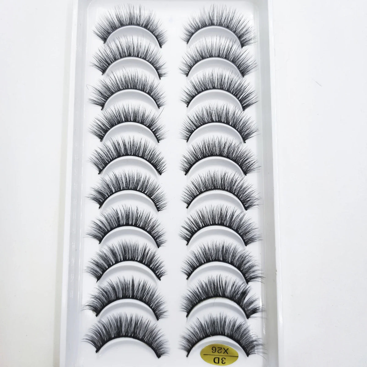 20 Style 10 Pairs Natural 3d Mink Lashes Soft False Eyelashes Cross Messy Dense Eye Lashes Extension Makeup Faux Cils Maquillaje