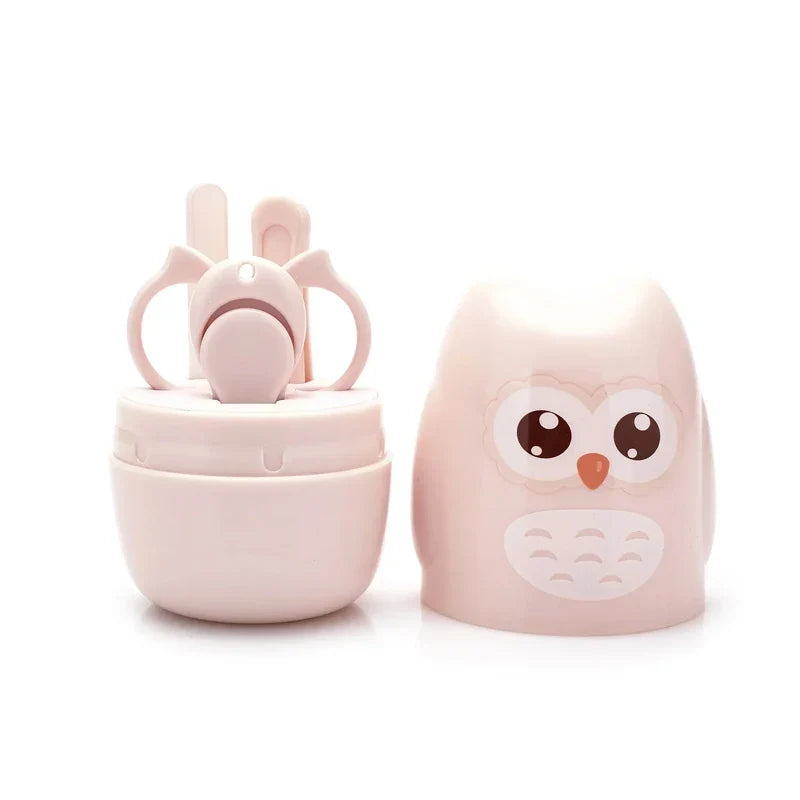 Children Manicure Kit Baby Nail Scissor Baby Nail Care Tool Set Kid Safe Portable Nail Clipper Trimmer File Tweezer with Box