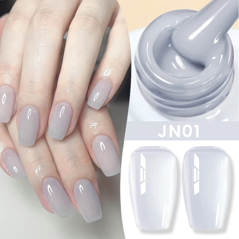 BORN PRETTY 10ml Blood Red Jelly Transparent Gel Nail Polish Wine Red Winter Color Semi Permanent Soak Off UV LED Varnish