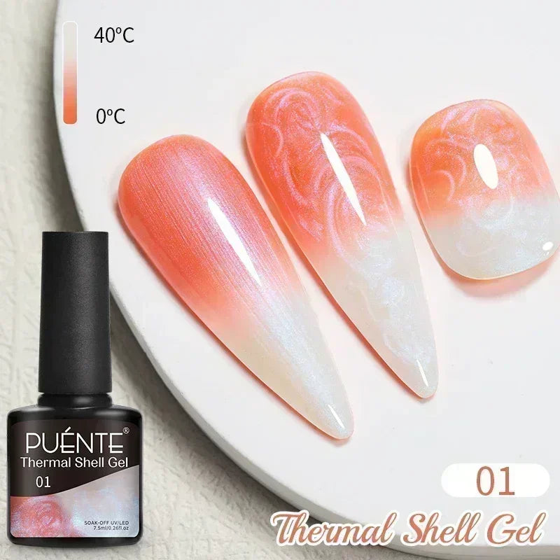 7.5ML Aurora Starlit Cat Eye Gel Nail Polish Rainbow Glitter Galaxy Cat Magnetic Nail Art Gel Soak Off UV Semi-Permanent Varnish