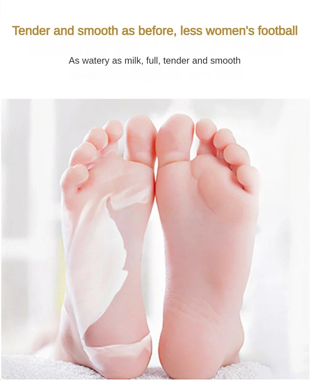 1/3/5 Pairs Goat Milk Exfoliating Foot Mask Feet Pedicure Remove Dead Skin Moisturizing Foot Exfoliator Feet Masks Skin Care