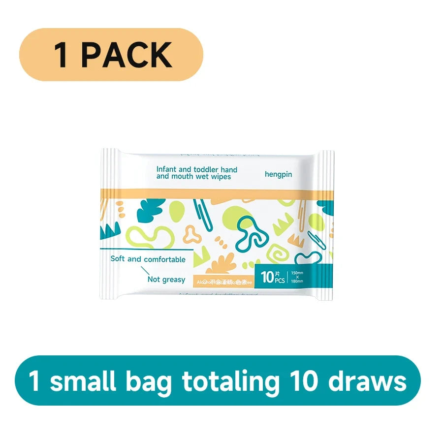 Baby Hand Face Wipes Fragrance-free Soft Thickened 100% Cotton Face Towel Make Disposable Wet Wipes For Hand Mouth Cleaning