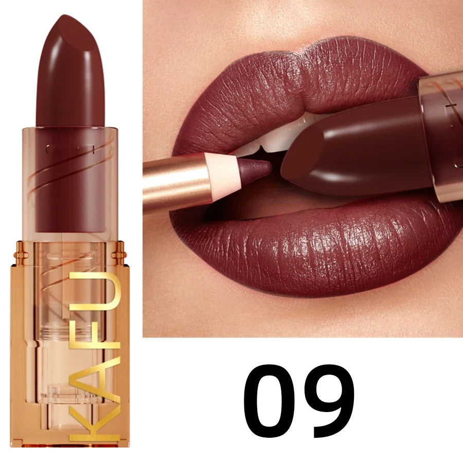 14-Color Matte Lipstick, Non-Fading, Long-Lasting Velvet Finish, Smooth Matte Lip Makeup Lip Tint Cosmetic for Women Gift Lipglo