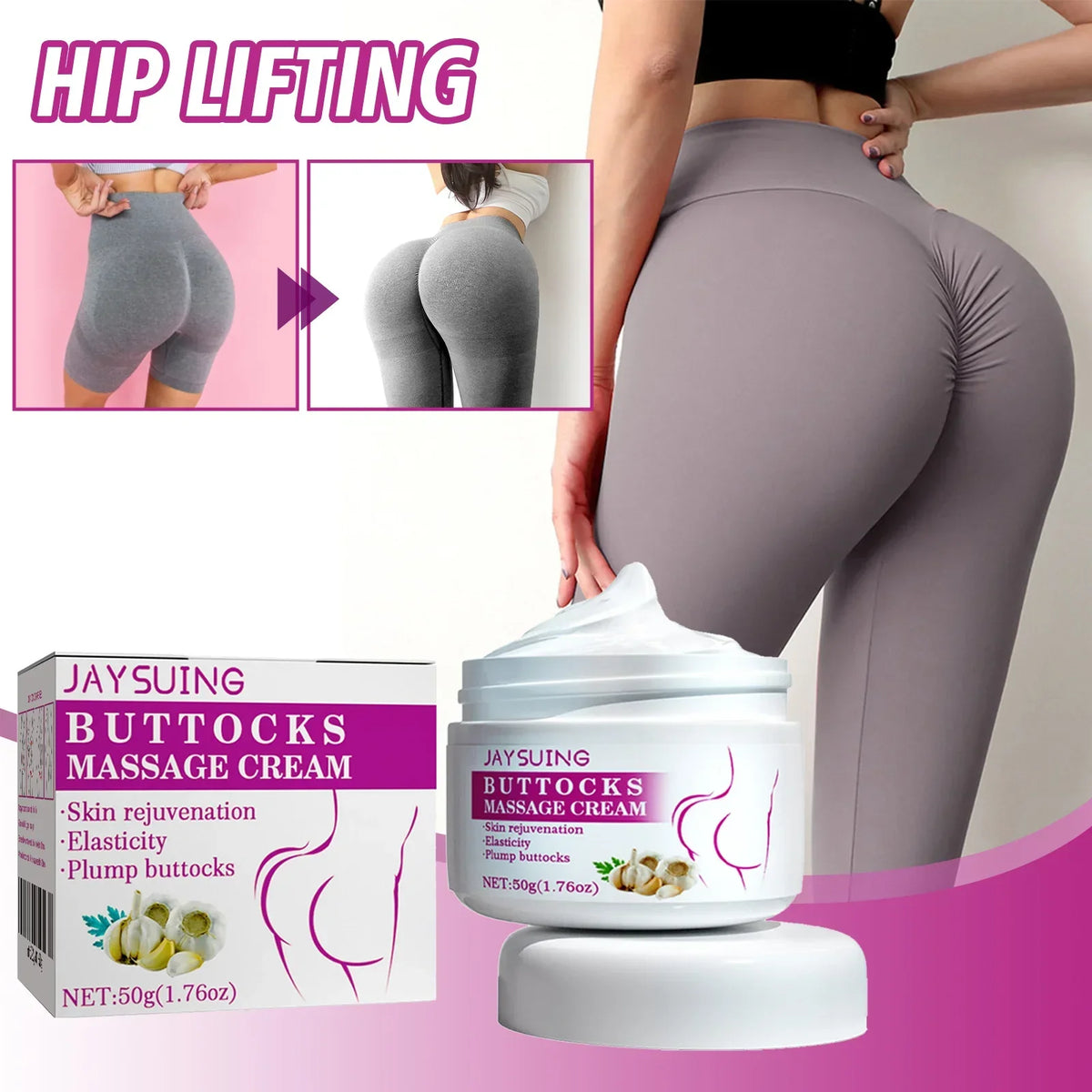 Buttock Care Cream - Firming, Lifting, and Shaping Buttocks for a Peach-like Curve