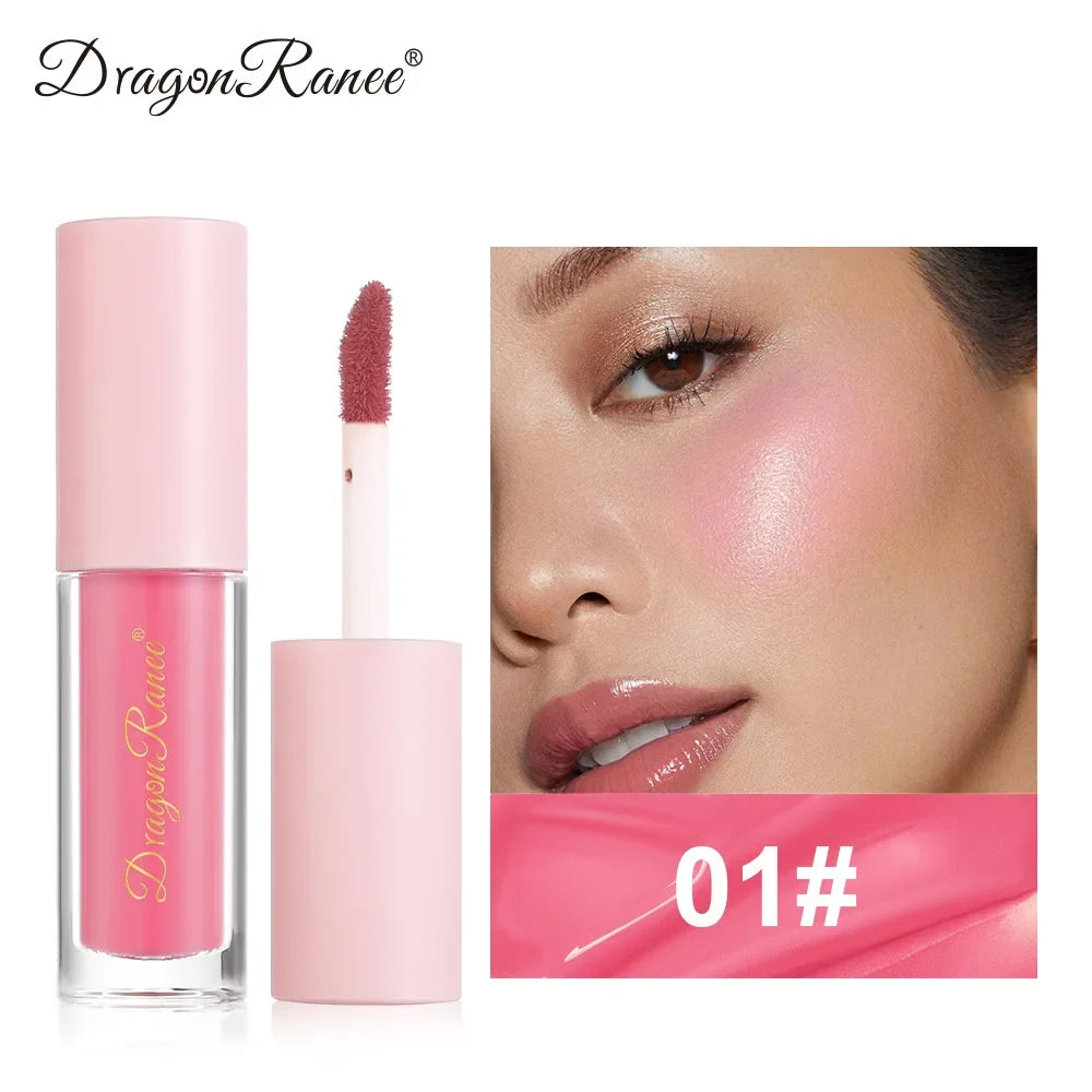 8 Colors Natural Lasting Mini Velvet Matte Liquid Blusher Peach Pink Tone Facial Contour Blush Makeup Women's Cosmetics