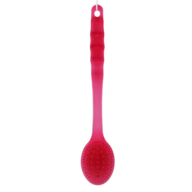 1Pc Long Handle Bath Brush Soft Hair Bath Brush Back Ball Brush Bathroom Body Brushes Mud Back Scrubber Shower Massage Brushes
