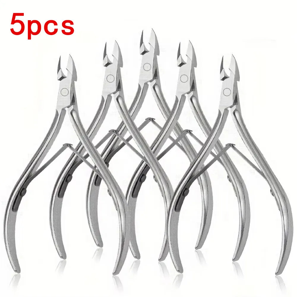 10/5/2/1pc Stainless Steel Nail Clipper Scissors,Nail Care Kit, Dead Skin Remover Kit,Nail Exfoliator,Professional Dead Skin