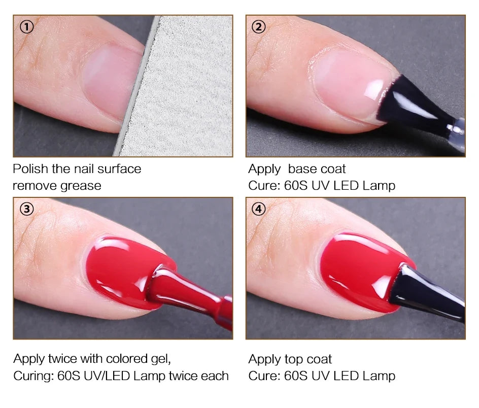 Arte Clavo Top Gel Polish 15ml Semi Permanent Varnish Function Gel Base Super Top Coat Transparent Gel Nails Soak Off Gel