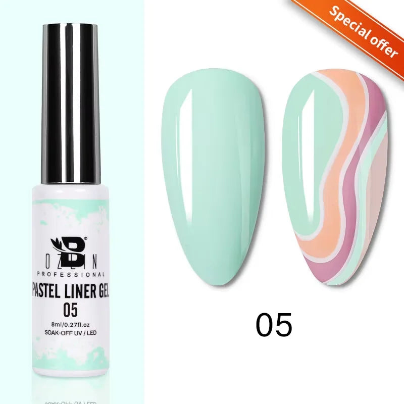AWStorG 5ML Super Silver Metallic Gel Nail Polish Metal Effect Painting Gel Chromes Varnis Semi Permanent for Nail DIY