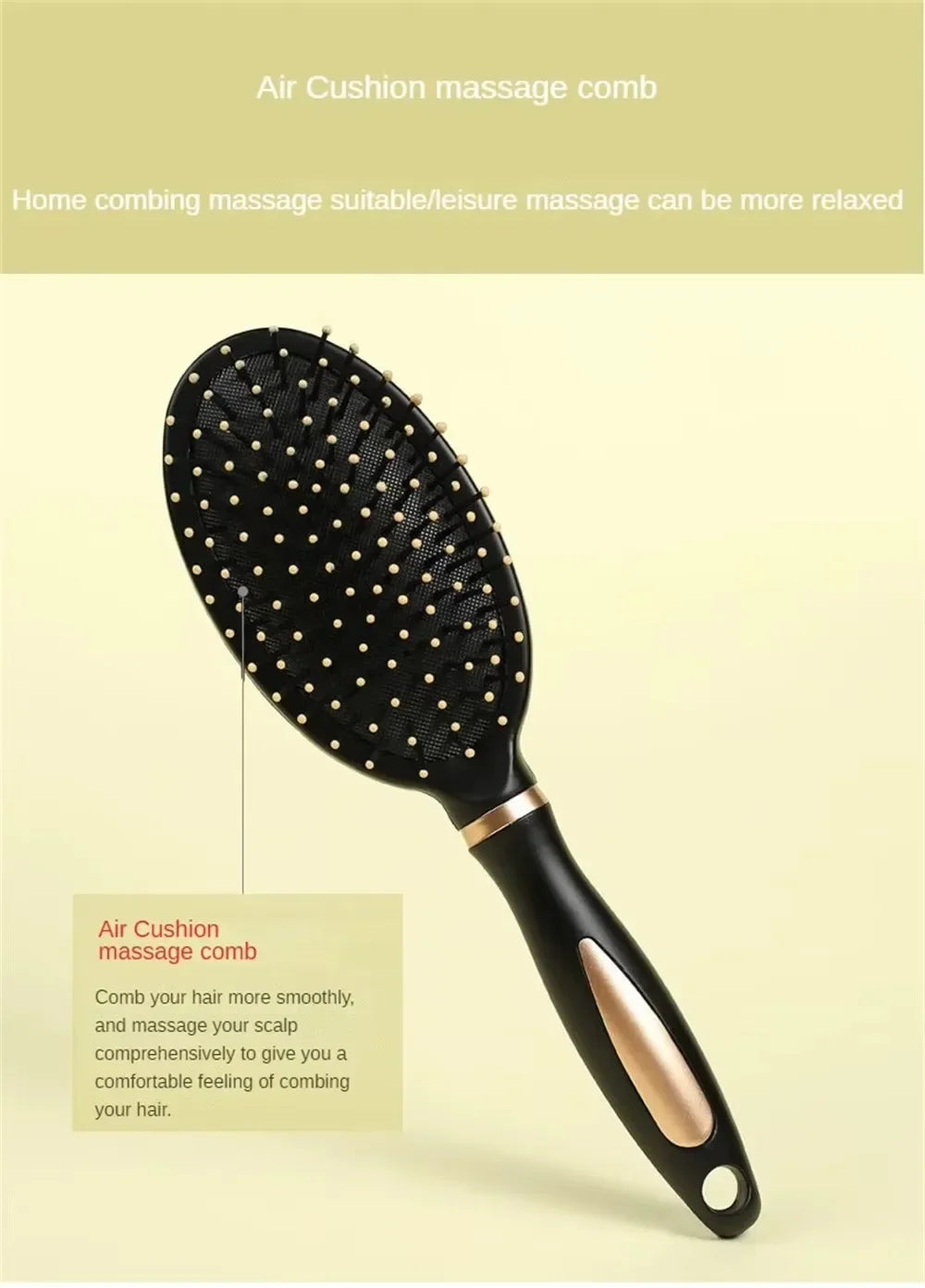 Anti Static Styling Comb Household Salon Curly Hair Comb Plastic Massage Anti Static Hair Brush Practical Care SPA Head Massager