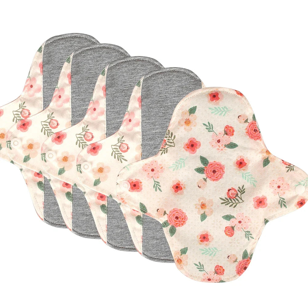 1pc/5pcs Anti Slip Washable Sanitary Pad Graphene Sterilization Underwear Panty Liner Lady Personal Care Reusable Daily Pads