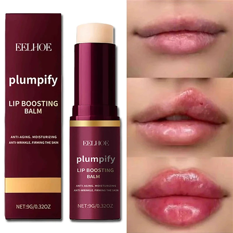 Fast Plumping Lip Balm Moisturizing Soft Lips Skin Plumper Gloss Oil Non-Sticky Daily Care Mask Beauty Makeup Cosmetics Products