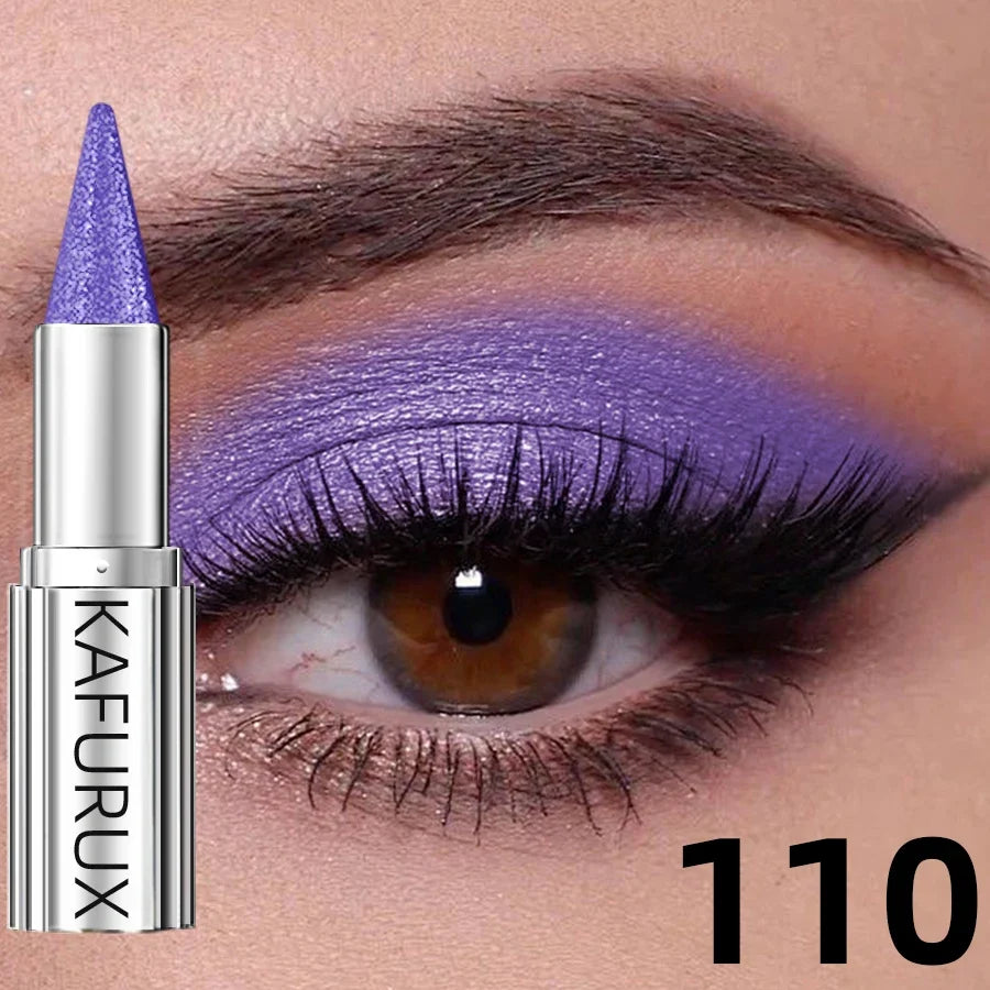 12 Colors Metallic White Black Purple Eyeshadow Pencil Glitter 1pc  Liner Pen Highligter Long Lasting Blue Cream Eye Shadow
