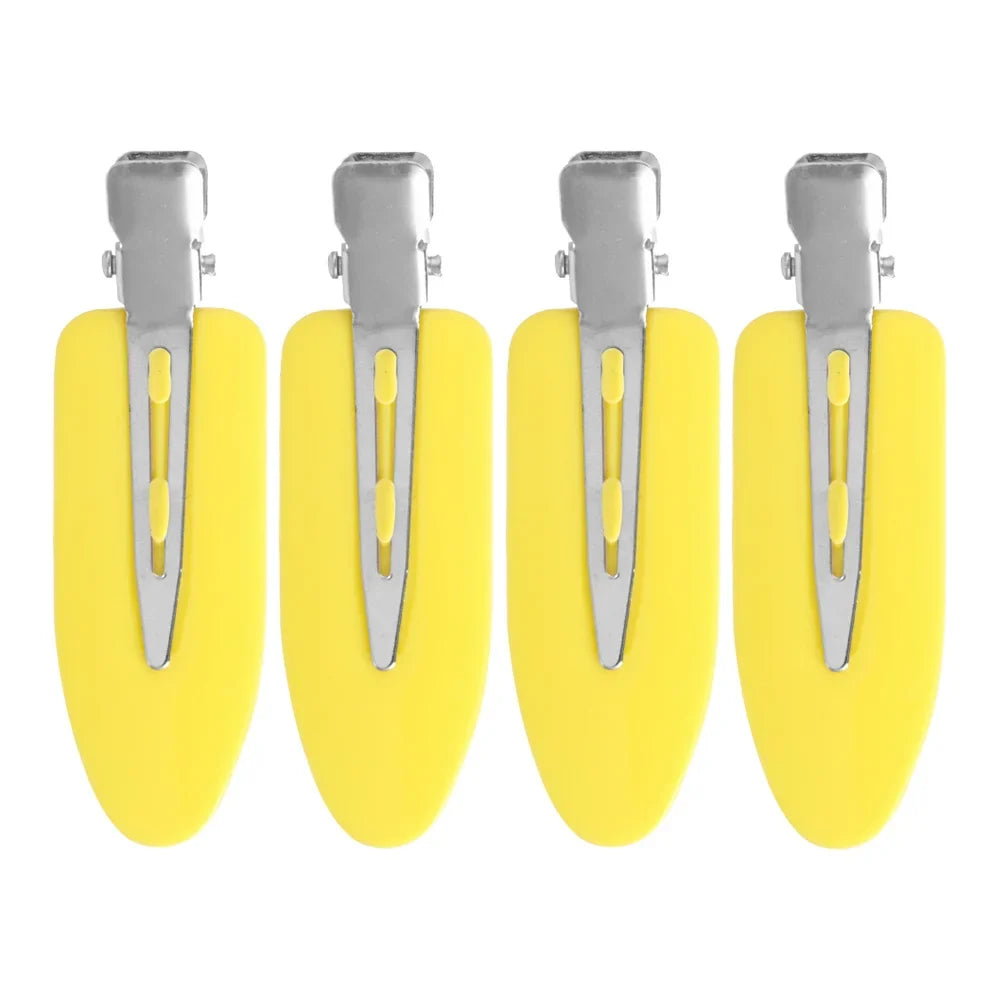 4 Pcs Seamless No Crease Barrettes Makeup Clip No Bend Hair Clip Professional Salon Styling Fixed hairpin Woman Man Hairdressing