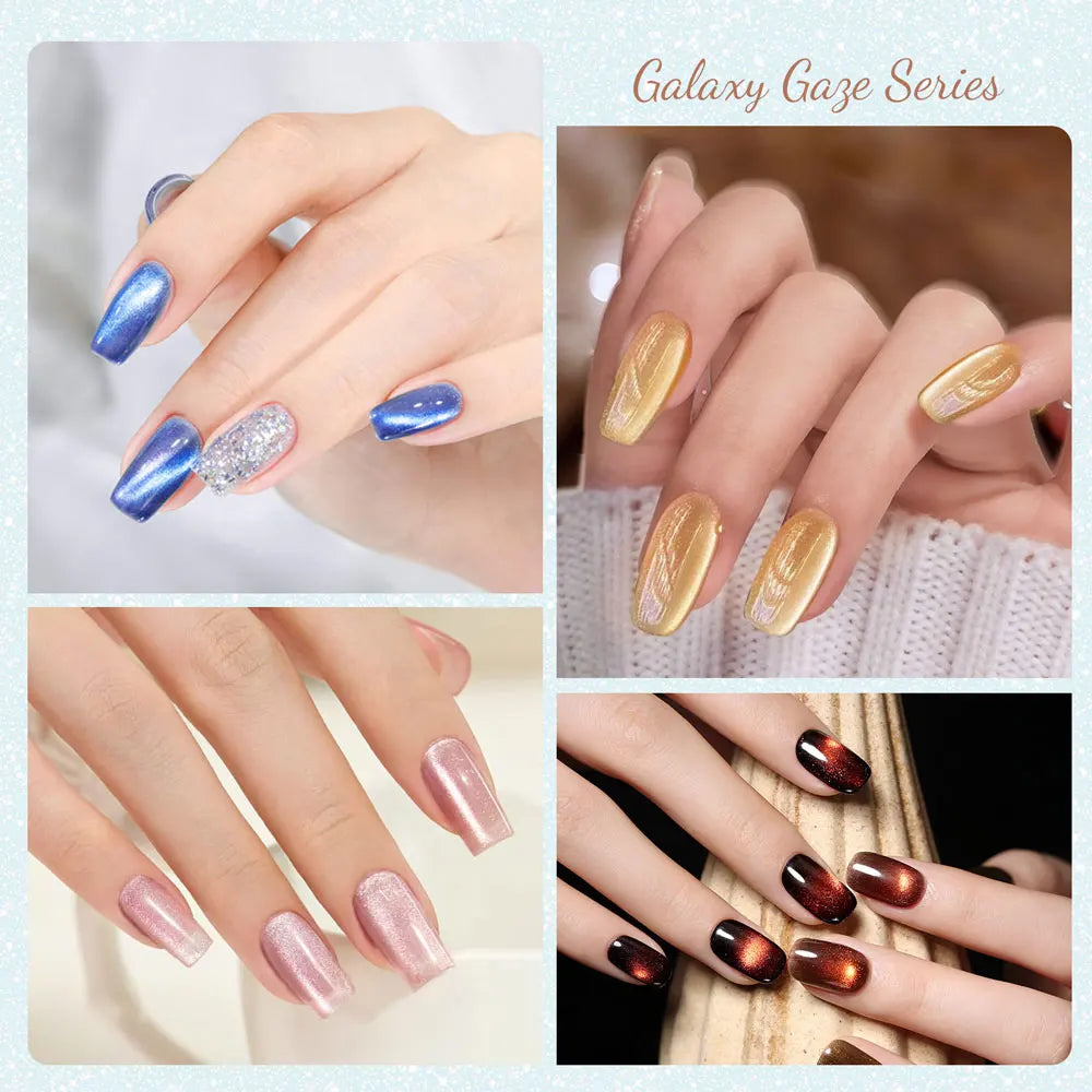 CANNI TPO/HEMA FREE Cat Eye Gel Nail Polish 9ml 48 Colors High Gloss UV-Removable Nail Art for Salon & DIY Manicure