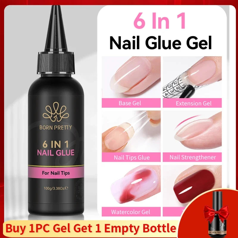 BORN PRETTY 250g Super Top Coat Gel Nail Polish Base Gel Matte Top Coat Semi-Permanent Varnish Soak Off Nail Art Functional Gel