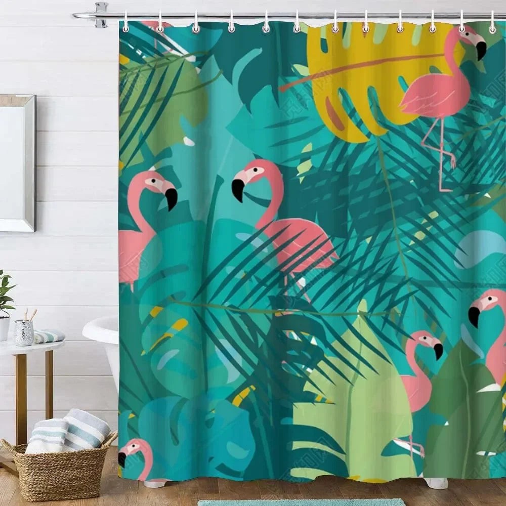 Custom Shower Curtain Bathroom Waterproof Curtains 3D Printing Customized Photo Polyester Bath Decor With Hooks for Dropshipping