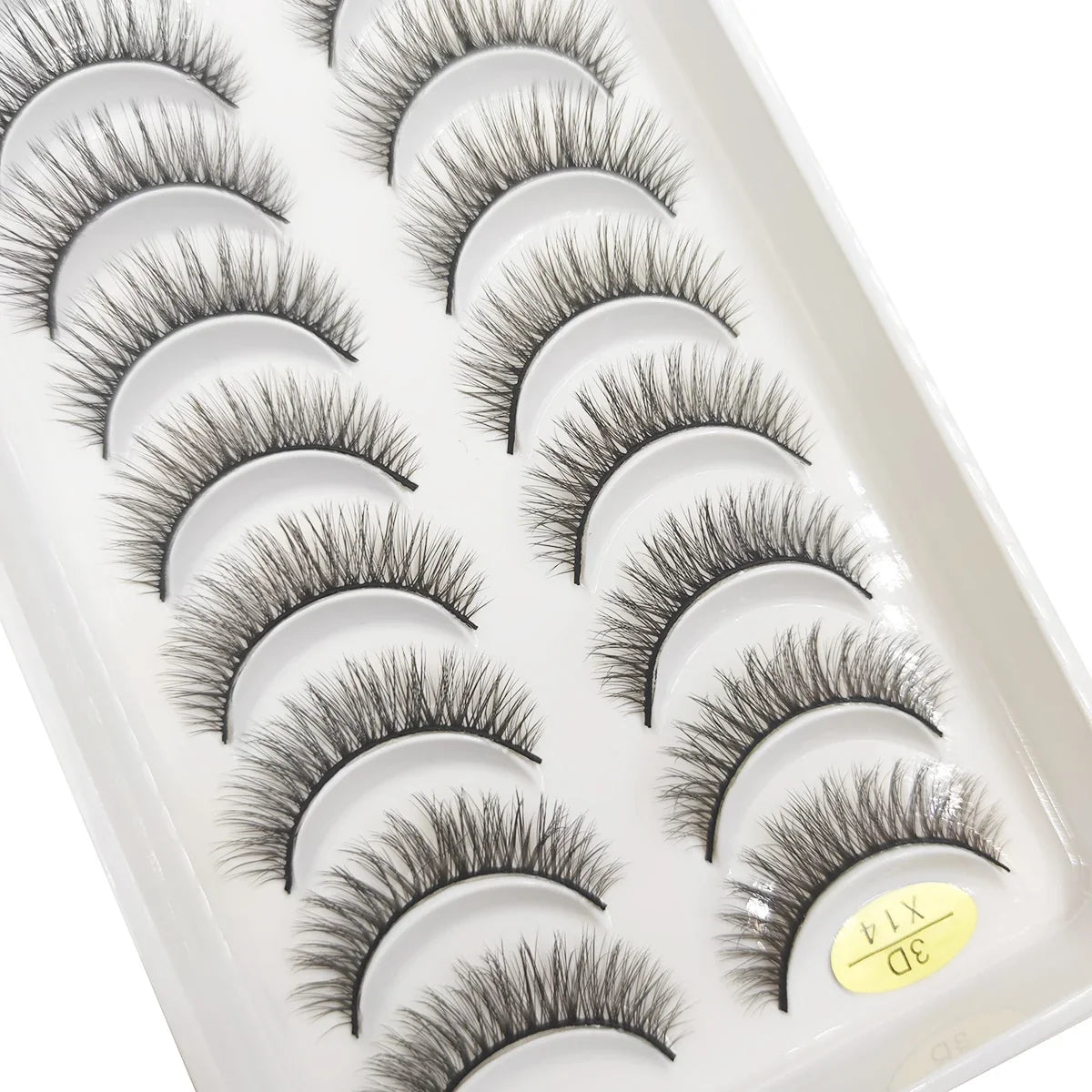20 Style 10 Pairs Natural 3d Mink Lashes Soft False Eyelashes Cross Messy Dense Eye Lashes Extension Makeup Faux Cils Maquillaje