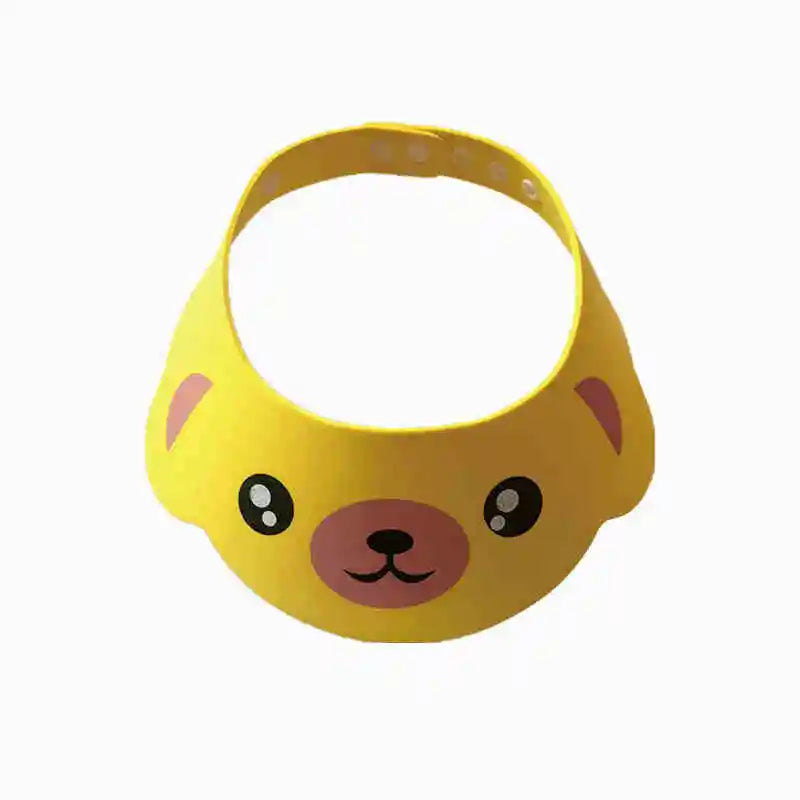 Baby cartoon hair washing, water blocking, ear protection hat, baby shower cap, washing and protection tools