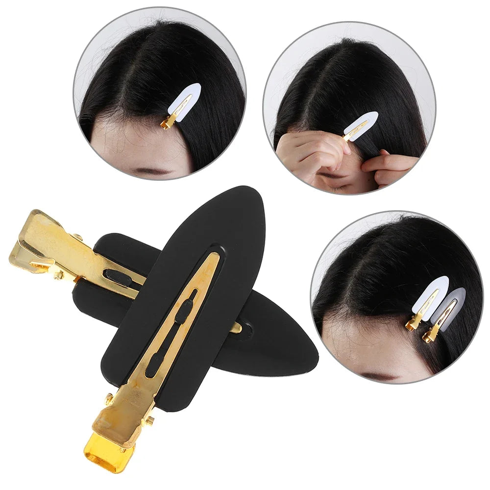 4 Pcs Seamless No Crease Barrettes Makeup Clip No Bend Hair Clip Professional Salon Styling Fixed hairpin Woman Man Hairdressing