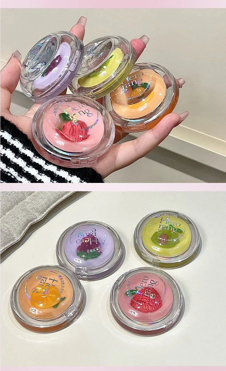 Herorange Tinted Lip Balm Moisturizing Anti-Dry Reduces Lip Lines for Autumn Winter