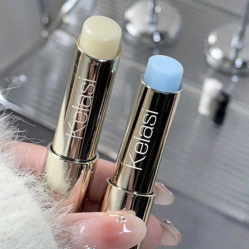 Cat Moisturizing Lip Balm White Blue Tint Crystal Jelly Colored Anti-chapped Lip Care Smoothens Lips Lines Base Clear Lipstick