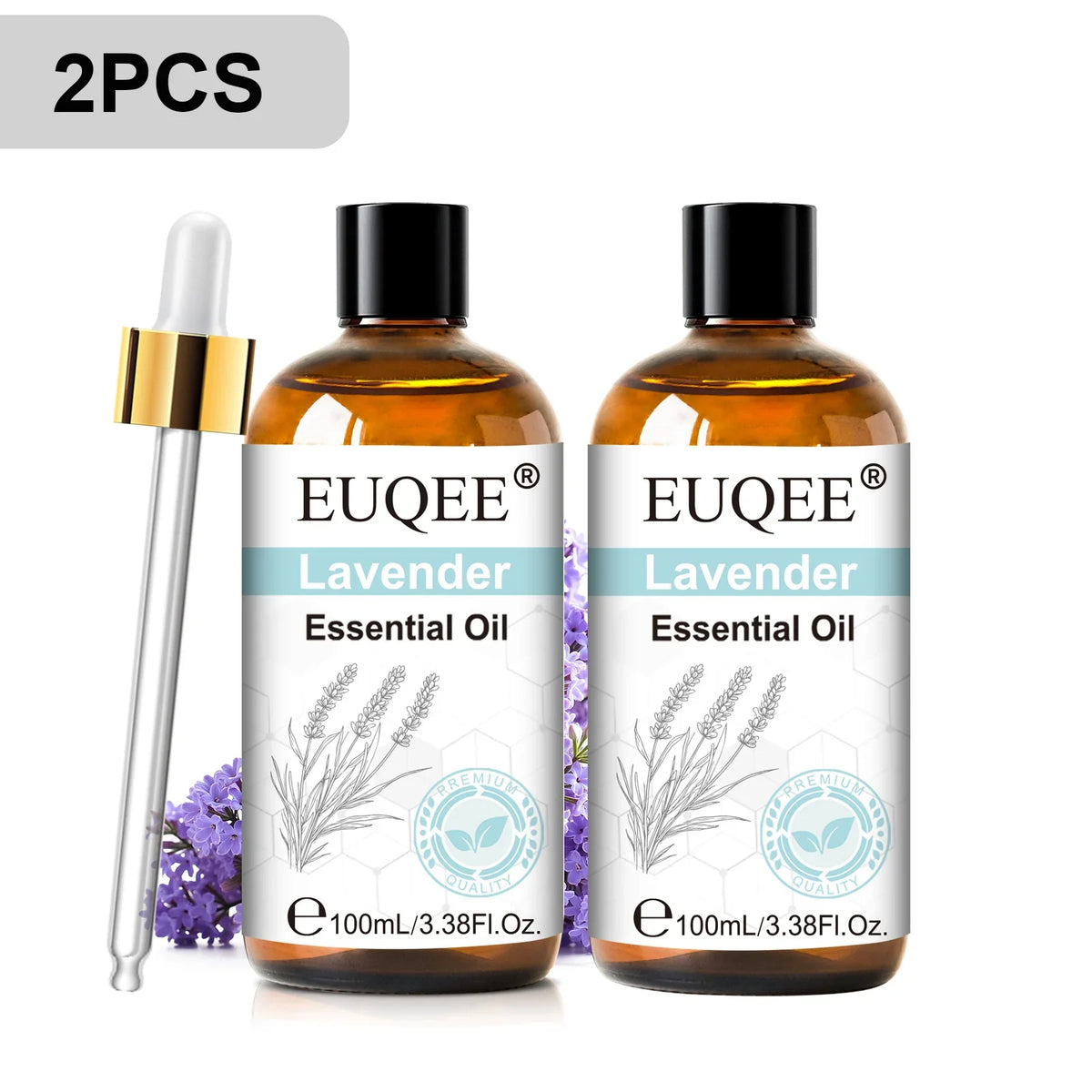 EUQEE 3.38FI.Oz. Aromatherapy Essential Oil For Reed Diffuser Humidifier-100ml Vanilla Lavender Cinnamon Lemon Essential Oils