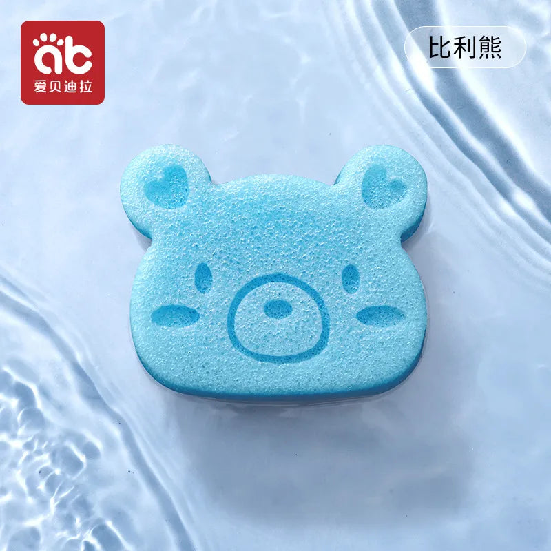 AIBEDILA Baby Duck Shape Bath Sponge Infant Shower Environmental friendly Cotton Scrub Body Bath Brushes Spa Sponge Cleaning