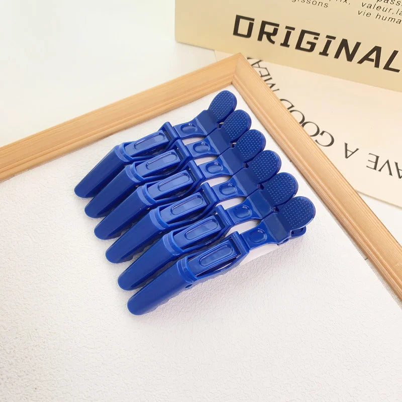 6PCS Alligator Hair Clips Hairdressing Clamps Claws Section Clip Barber Crocodile Hairpin Salon Styling Tools Hair Accessories
