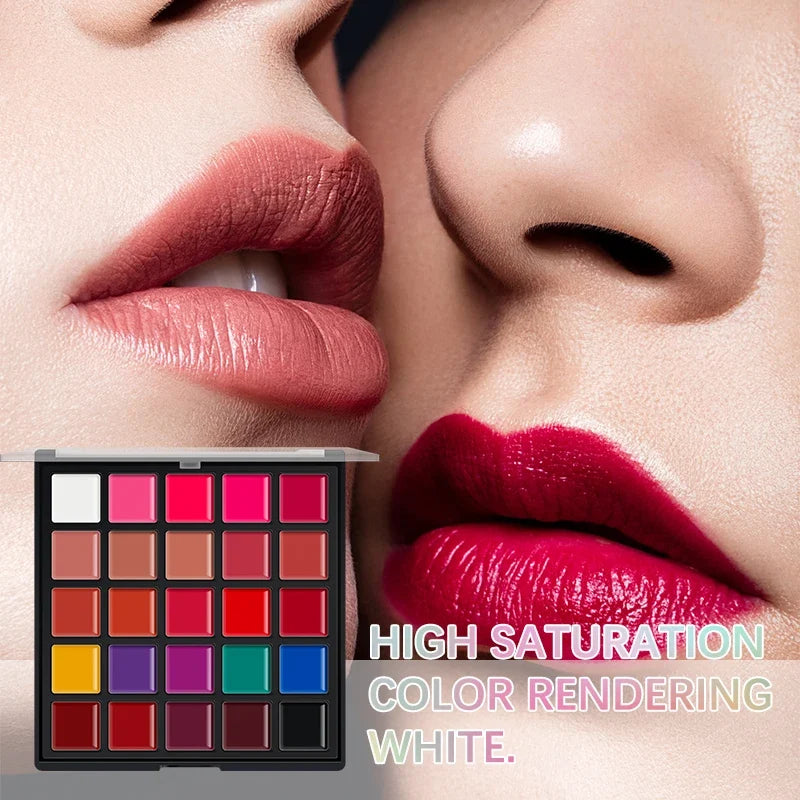 25-Color Velvet Matte Lipstick – Soft Blurred Finish, Smooth & Creamy, Long-Lasting Pigment, Buildable Coverage, Non-Drying
