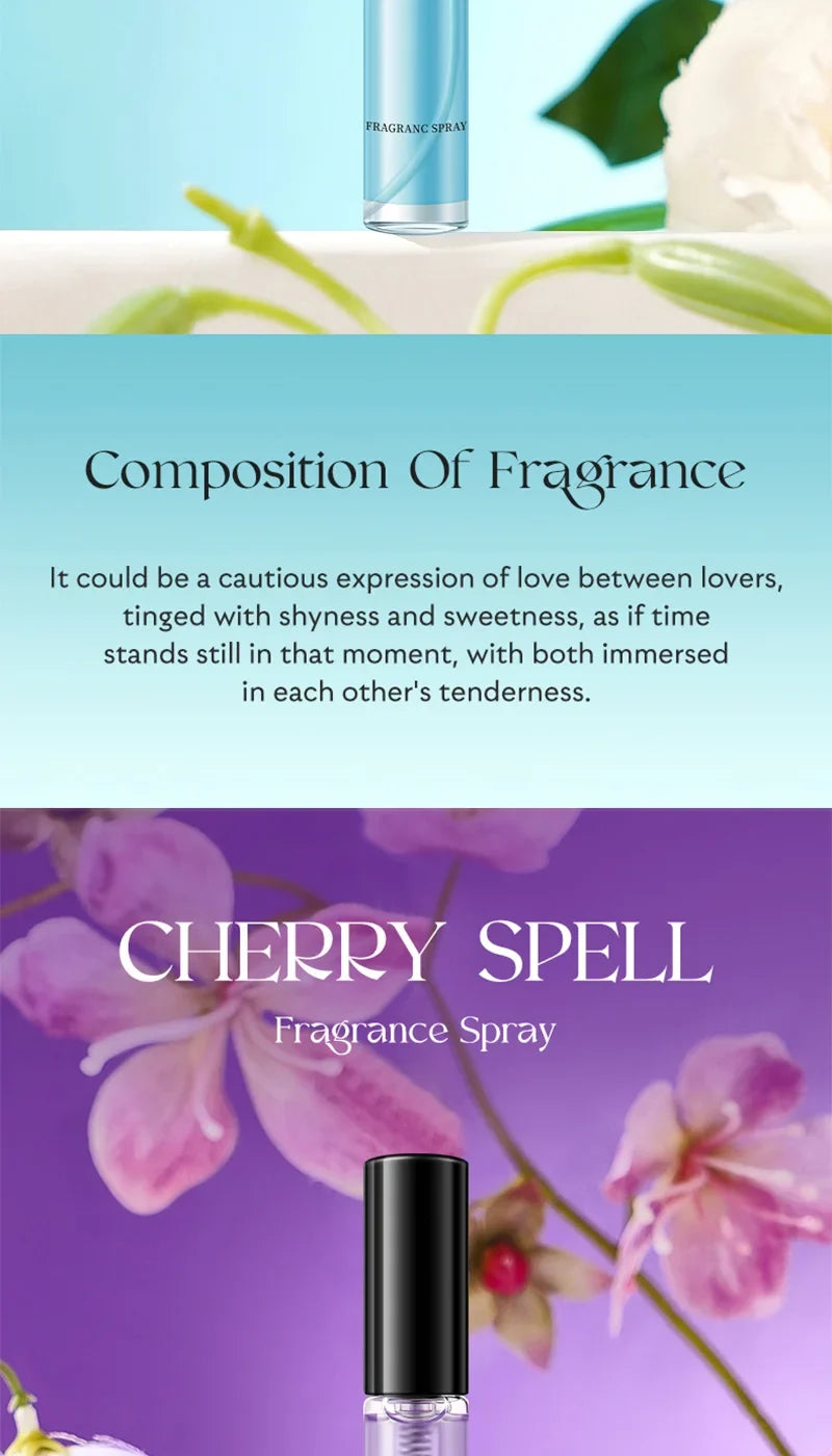 Fragrance spray set, long-lasting fragrance, 4-piece pack, hair fragrance spray, floral fragrance spray