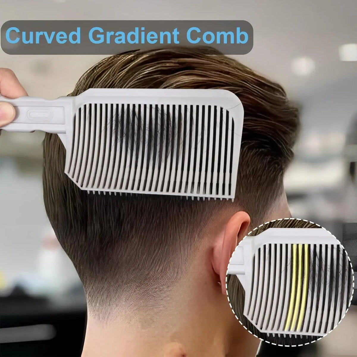 1/2/3Pcs Barber Hair Comb Fading Styling Flat Top Hair Cutting Fade Comb Men Hairdresser Fade Salon Accessories Tools