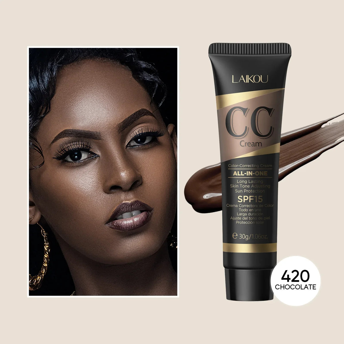 CC Cream Foundations Cover Blemishes Tinted Moisturiser Face Women Color Correcting Cream Tinted Moisturiser Hydrating