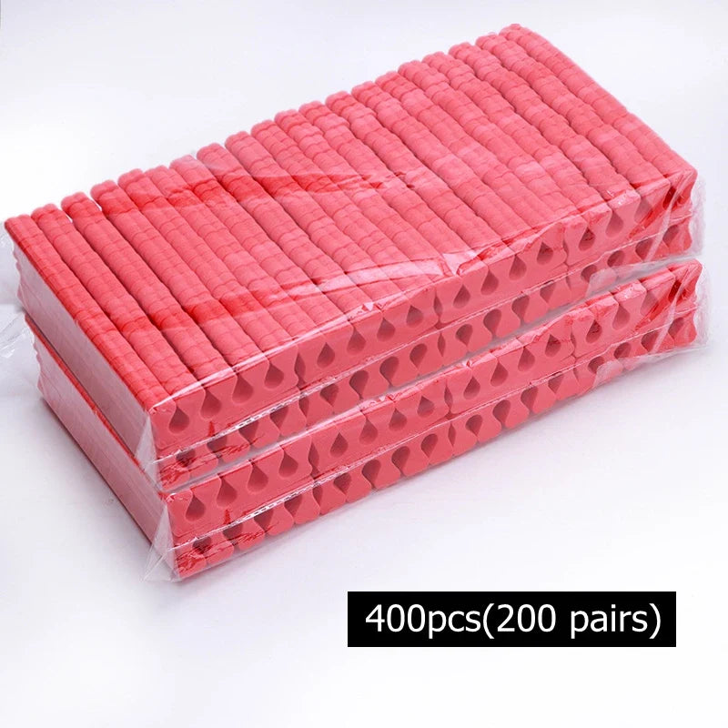 100/200/400pcs Nail Art Toes Separators Soft Sponge Fingers Foot Gel UV Polish Coating Painting Manicure Pedicure Tools Foam