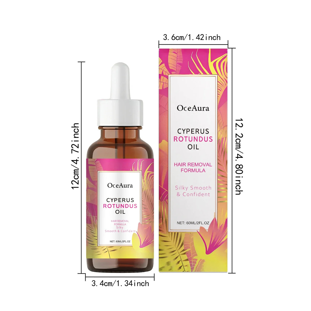 Cyperus Rotundus Oil Natural Post Hair Removal Soothing Oil Hair Reduction Care Moisturizing Soothing Body Care for Smooth Skin