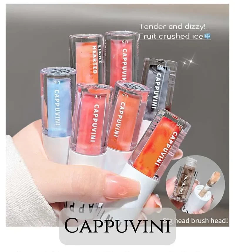 Clear Grey Purple Lip Gloss Temperature Changing Waterlight Mirror Lip Glaze Crystal Tint Plumper Moisturizing Lip Oil Makeup
