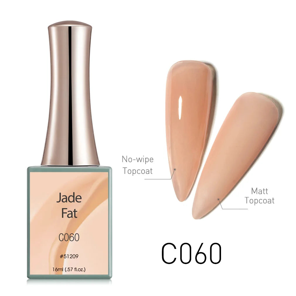 Canni Jelly Pink Nail Gel Polish French Nail Nude Color Gel Varnish Long Wear Diamond No Wipe TopCoat Nail Manicure Nail Lacquer