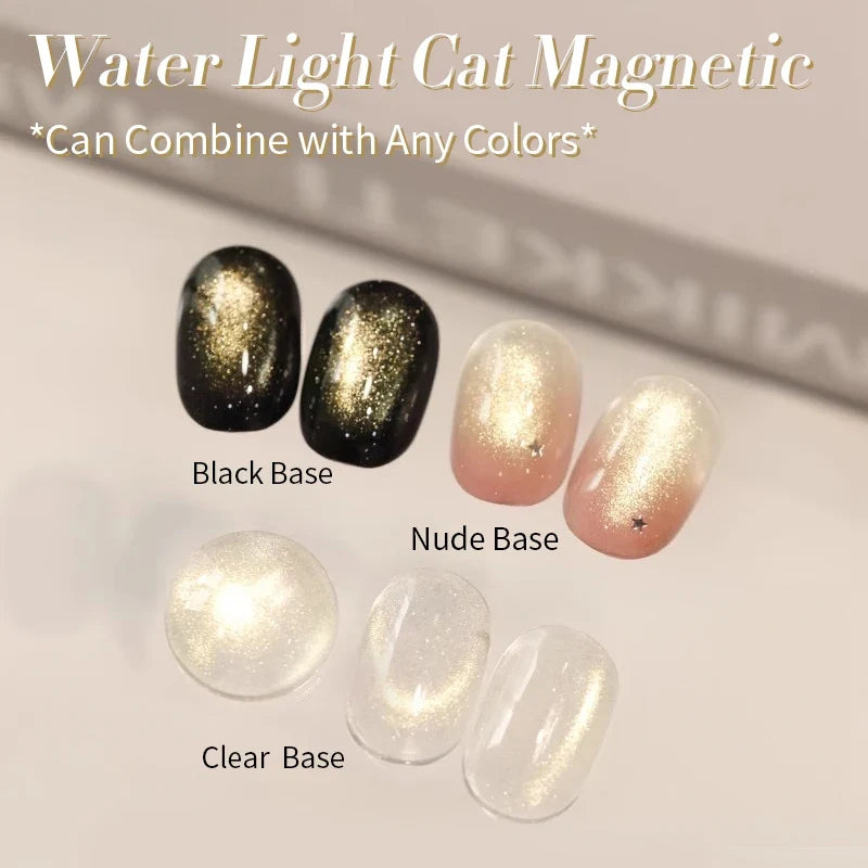BORN PRETTY Gold Pink Cat Magnetic Gel Polish 10ml Water Light Spaking Glitter  Soak Off UV Semi Permanent Varnish Manicure