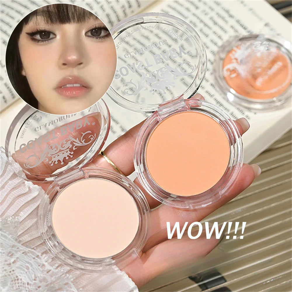 Beige White Highlighter Powder Palette Single Matte Face Brighten Contour Makeup High Gloss Eyeshadow Lying Silkworm Rouge