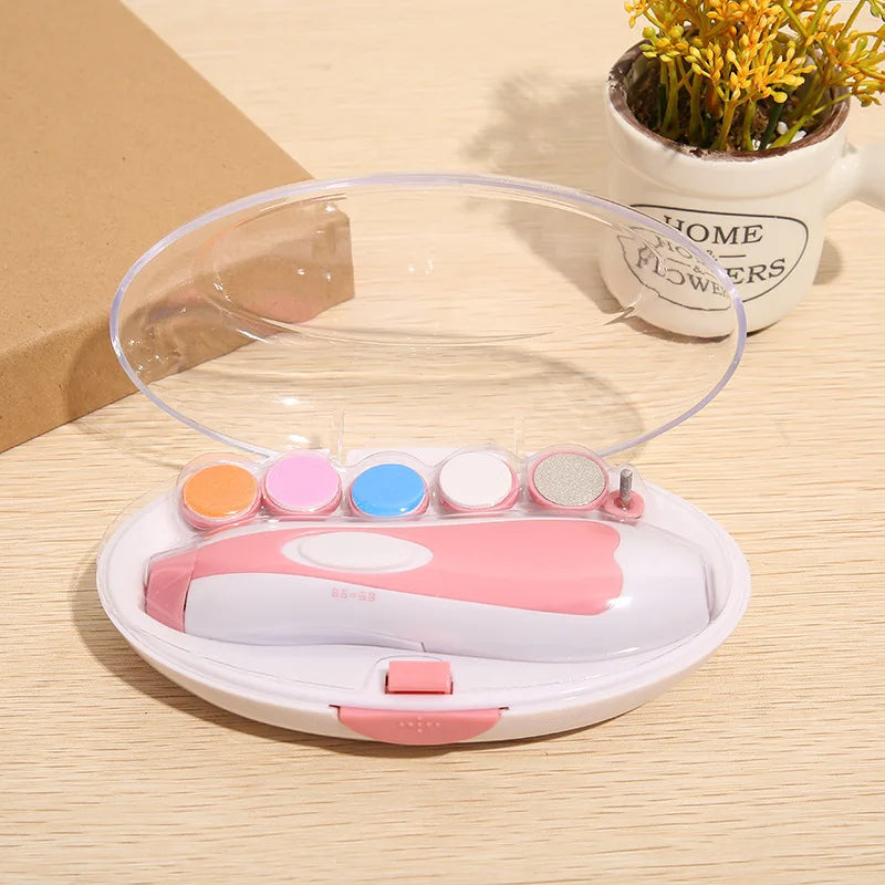 Electric Nail Polisher Baby Automatic Nail Clipper Multifunctional Portable Nail File Children's Nail Clipper Set Baby Care